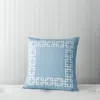 Sky Greek Key Decorative Pillow - Exclusive In Coast Blue