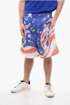 Sky High Farm All-over Printed Perforated Shorts With Drawstring Waist