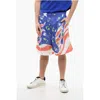 Sky High Farm All-over Printed Perforated Shorts With Drawstring Waist