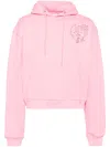 Sky High Farm Bedazzled Hoodie In Pink