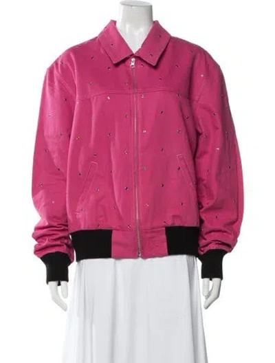 Pre-owned Sky High Farm Bomber Jacket W/ Tags In Pink