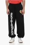 Sky High Farm Brushed Cotton Joggers With Printed Logo