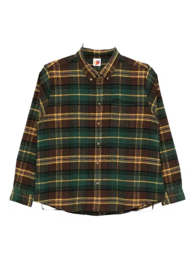 Sky High Farm Button Down Shirt In Green