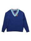 Sky High Farm Cable-knit Jumper In Blue
