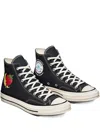 Sky High Farm Cotton-denim Trainers In Black