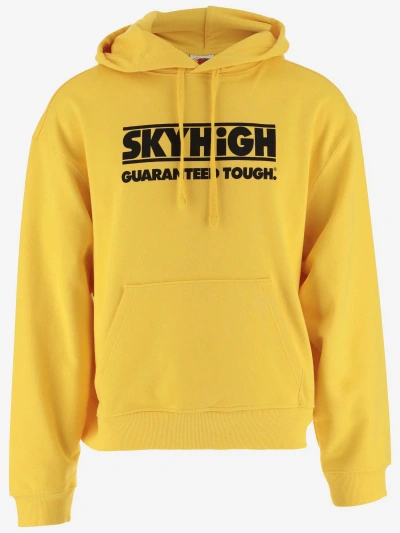 Sky High Farm Cotton Sweatshirt With Logo In Yellow