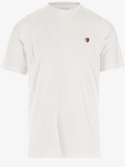 Sky High Farm Cotton T-shirt With Logo In White
