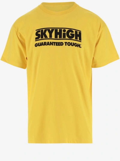 Sky High Farm Cotton T-shirt With Logo In Yellow