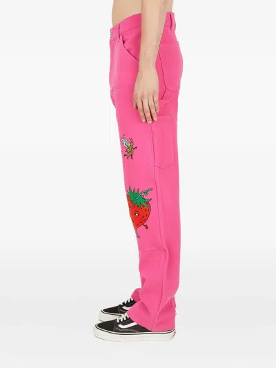 Sky High Farm Cotton Trousers In Pink