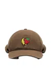 Sky High Farm Embroidered Baseball Hat In Brown