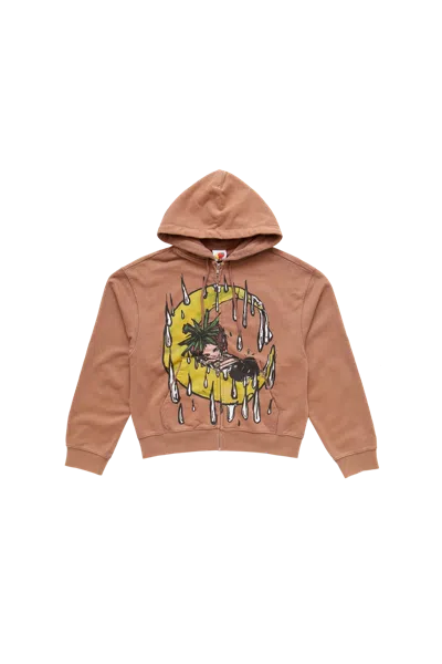 Sky High Farm Eri Zip Up Hoodie Brown