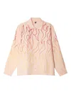 Sky High Farm Flame-pattern Shirt In Pink