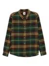 Sky High Farm Flannel Button Down Shirt In Green