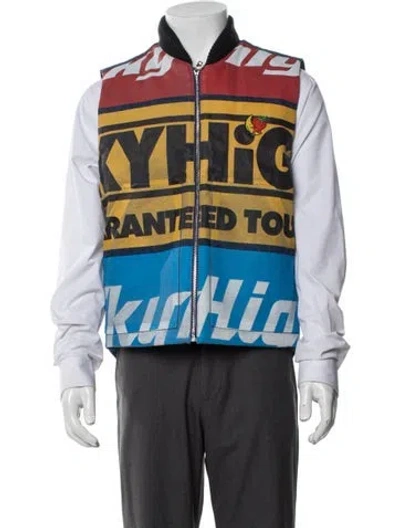 Pre-owned Sky High Farm Graphic Print Bomber Jacket W/ Tags In Multi