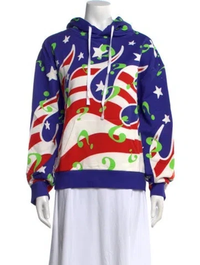 Pre-owned Sky High Farm Graphic Print Crew Neck Sweater W/ Tags In Multi