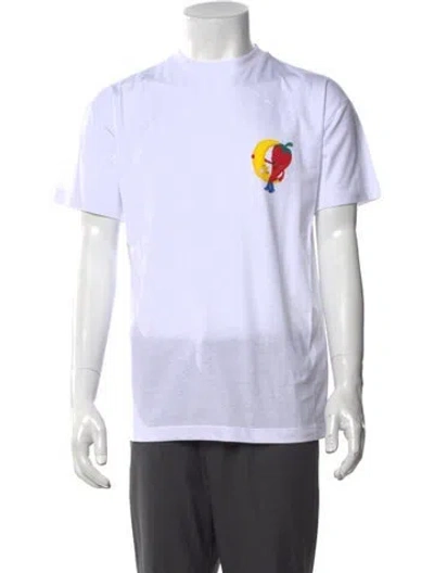 Pre-owned Sky High Farm Graphic Print Crew Neck T-shirt W/ Tags In White