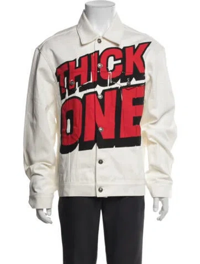 Pre-owned Sky High Farm Graphic Print Jacket W/ Tags In Neutrals