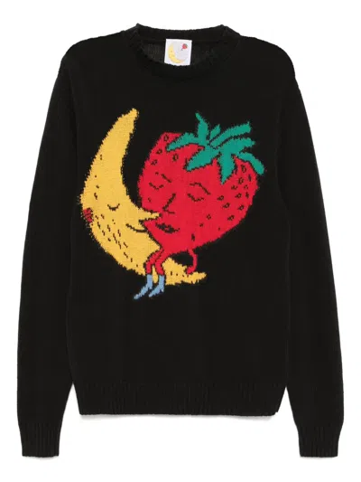 Sky High Farm Graphic-print Jumper In Black