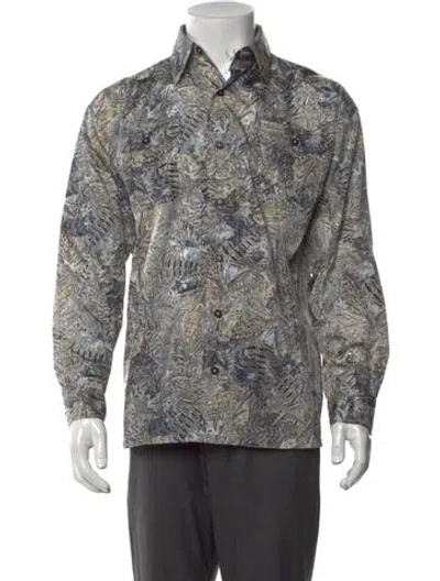 Pre-owned Sky High Farm Graphic Print Long Sleeve Shirt W/ Tags In Gray