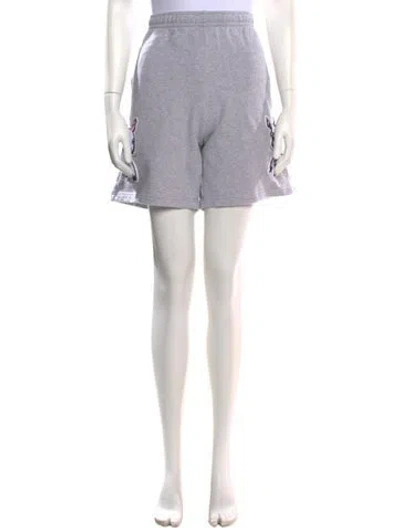 Pre-owned Sky High Farm Graphic Print Mini Shorts W/ Tags In Grey