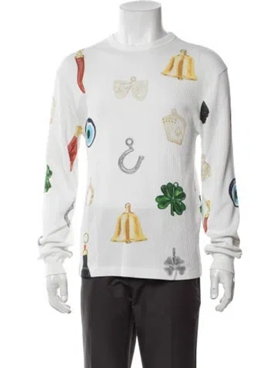 Pre-owned Sky High Farm Graphic Print Pajama Top W/ Tags In White