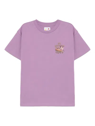 Sky High Farm Graphic-print T-shirt In Purple