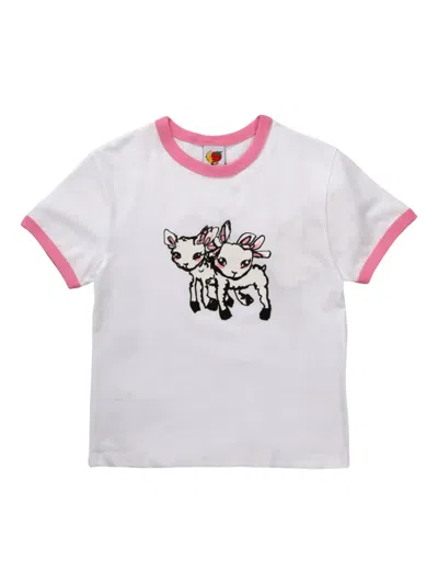 Sky High Farm Graphic-print T-shirt In White