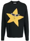 Sky High Farm Intarsia-knit Star Jumper