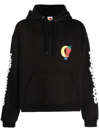 Sky High Farm Logo Cotton Hoodie In Black