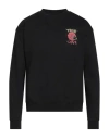 Sky High Farm Man Sweatshirt Black Size M Organic Cotton In Black