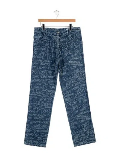 Pre-owned Sky High Farm Mid-rise Straight Leg Jeans W/ Tags In Blue