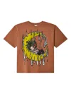 Sky High Farm Moon-print Cotton T-shirt In Brown