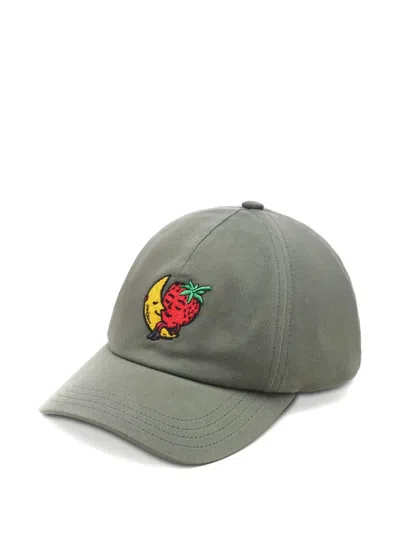 SKY HIGH FARM MOON STRAWBERRY EMBROIDERED CAP