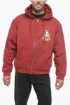 Sky High Farm Flatbush Printed Zipped Hooded Sweatshirt