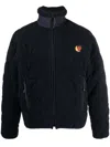 Sky High Farm Star-quilted Fleece Zip-front Jacket In Blue