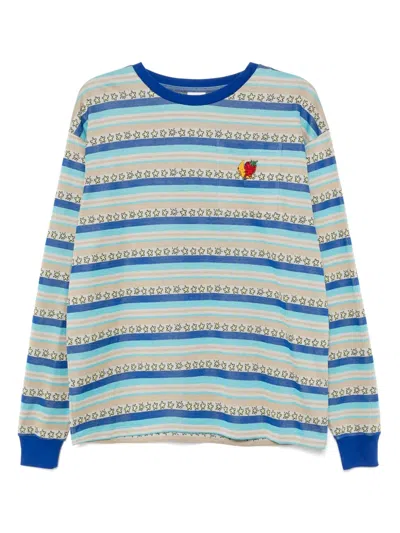 Sky High Farm Striped T-shirt In Blue