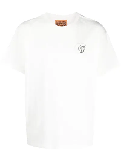 Sky High Farm Text-print Organic Cotton T-shirt In White