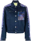 Sky High Farm Tie-dye Panel Denim Jacket In Blue