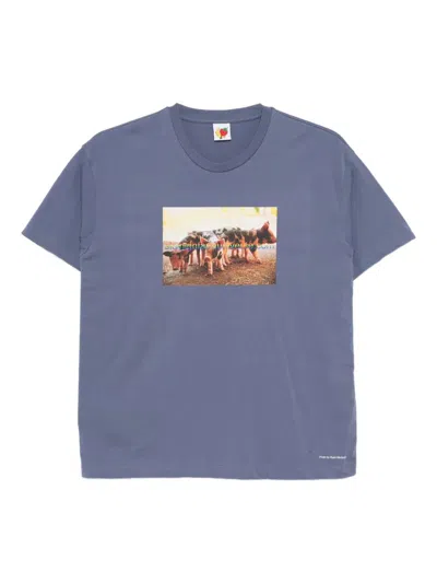 Sky High Farm Unisex Pigs Farm Tshirt Knit In Blue