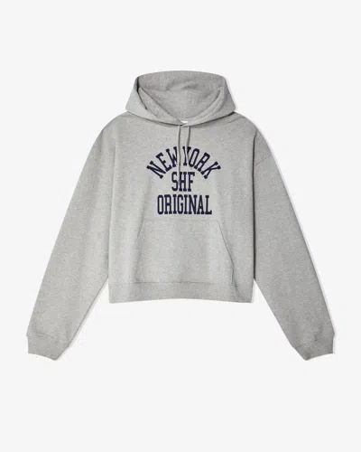 Sky High Farm Unisex Shf Original Hoodie Knit In Grey Melange