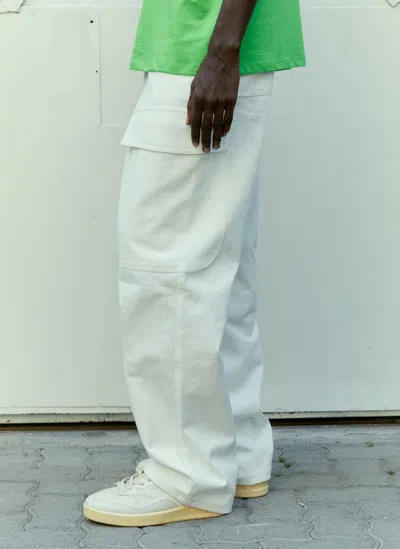 Sky High Farm Workwear White Alastair Mckimm Edition Cargo Pants