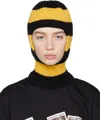 Sky High Farm Workwear Black & Yellow Bee Balaclava In 1 Black And Yellow