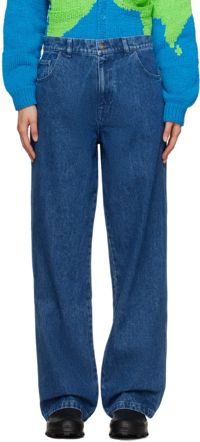 Sky High Farm Workwear Blue Perennial Jeans In 1 Blue