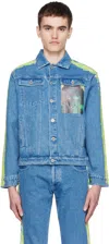 Sky High Farm Workwear Blue Quil Lemons Edition Denim Jacket In Light Blue