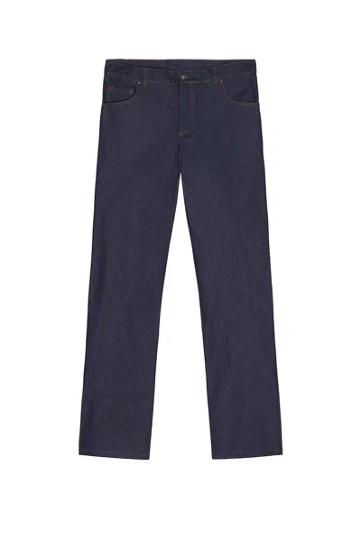 Sky High Farm Workwear Classic Denim Jeans Woven Woven In Blue