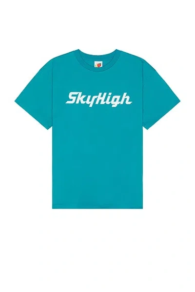 Sky High Farm Workwear Construction Graphic Logo #1 T Shirt In Teal