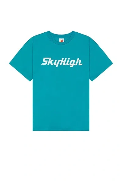 Sky High Farm Workwear Sky High Farm Man T-shirt Turquoise Size Xl Organic Cotton In Blue