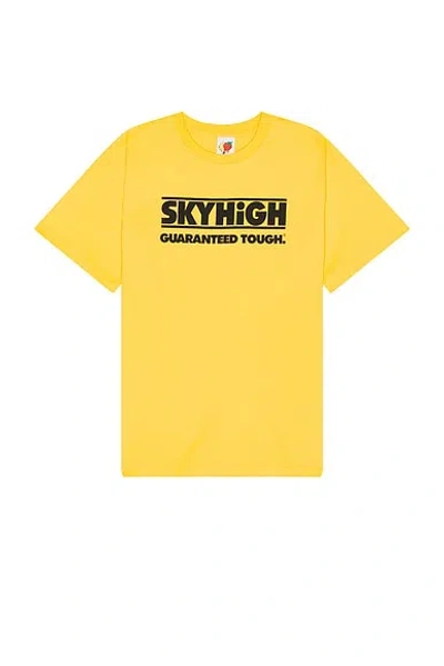 Sky High Farm Workwear Construction Graphic Logo #2 T Shirt In Yellow