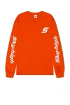 Sky High Farm Workwear Red Print Long Sleeve T-shirt In Red