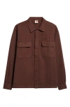 Sky High Farm Workwear Cotton Canvas Work Overshirt In Brown